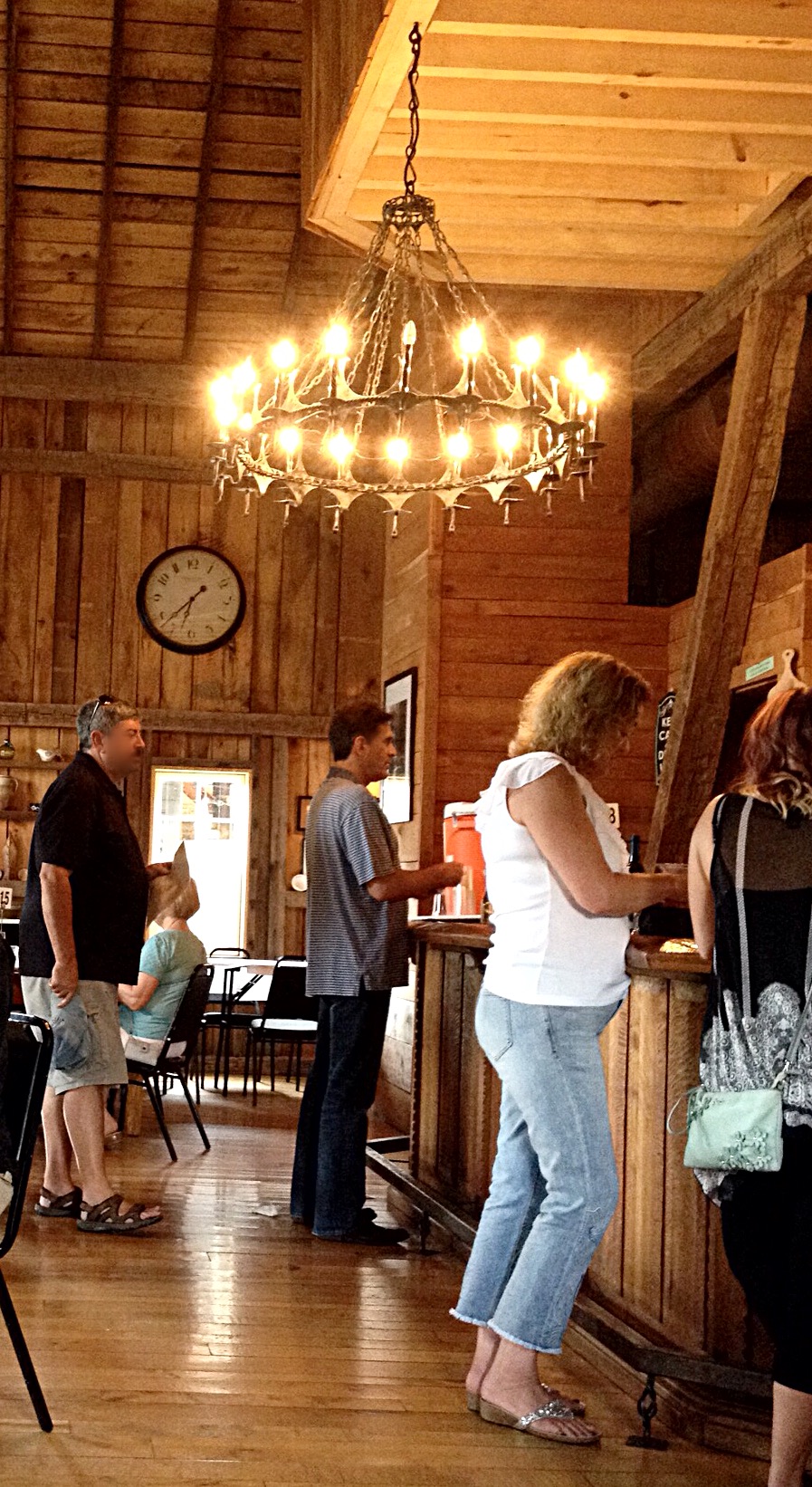 Photo of customers ordering at the bar