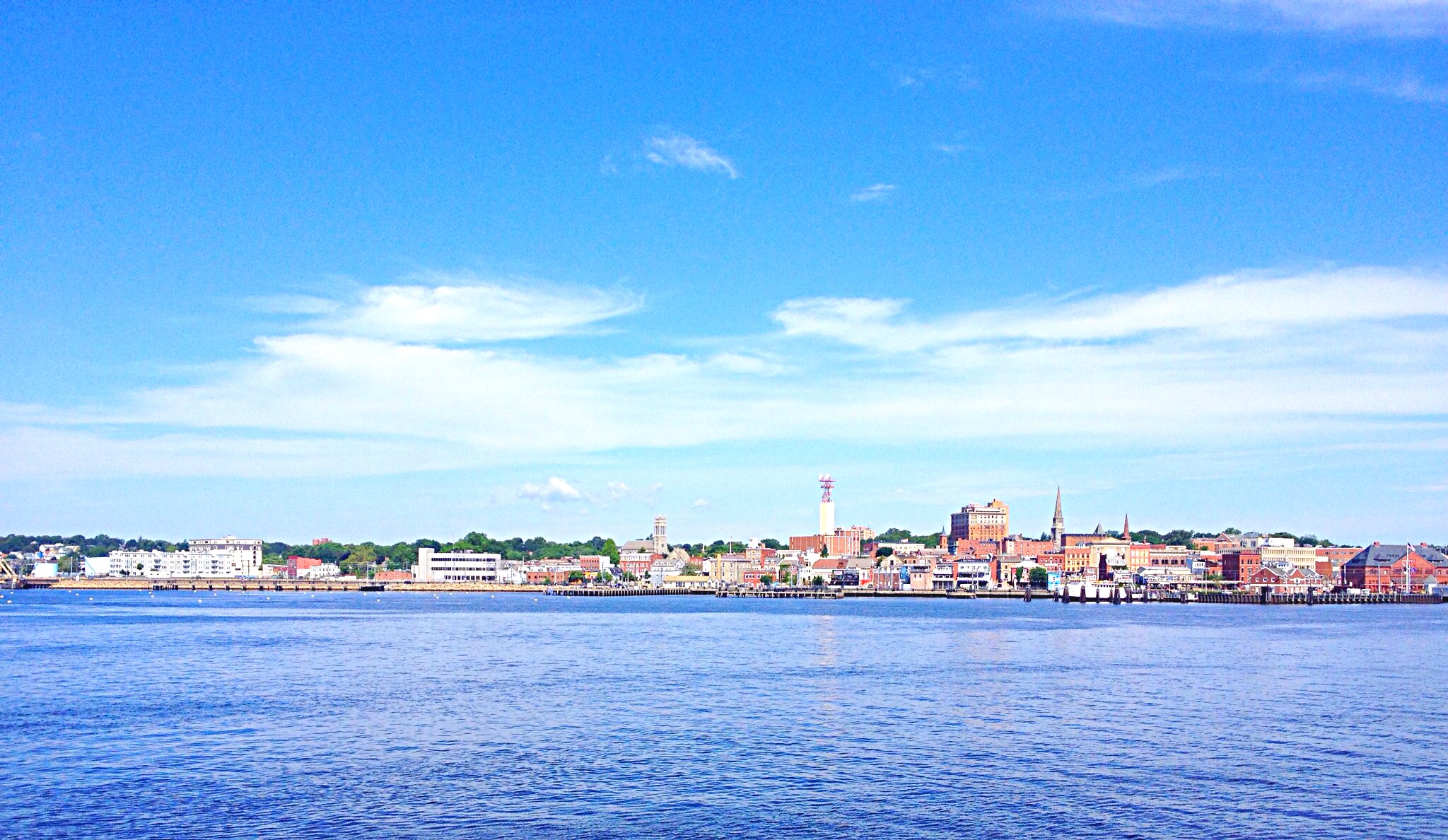 photo from ferry of New London, CT