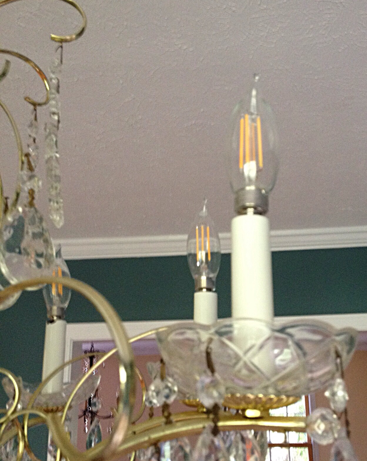 photo of LED chandelier bulbs