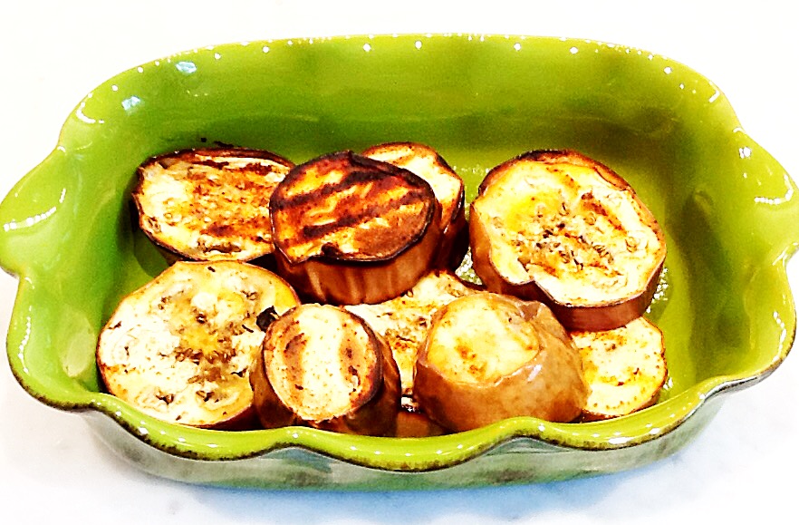 Photo of grilled eggplant