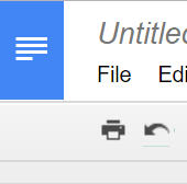 Image of Google Doc Home Button