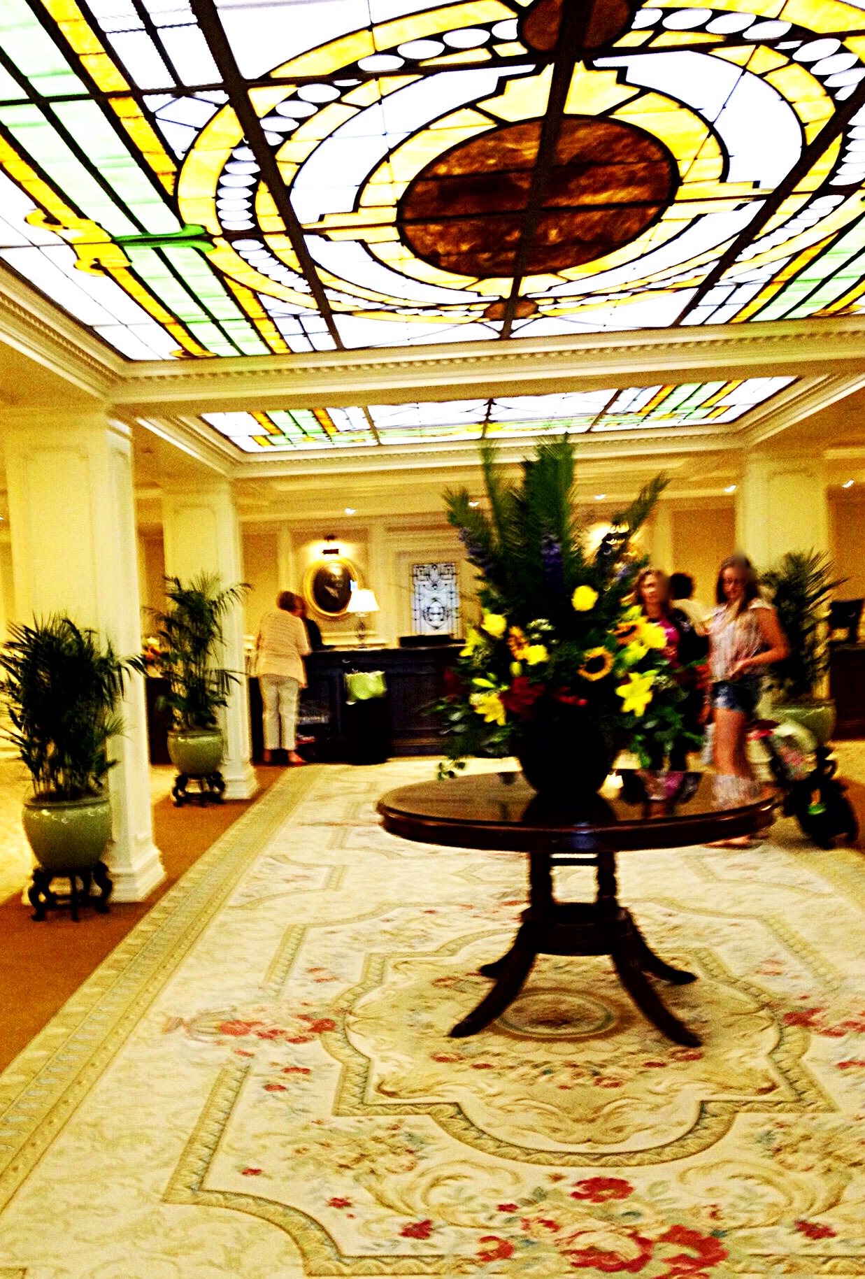 photo of the first floor lobby