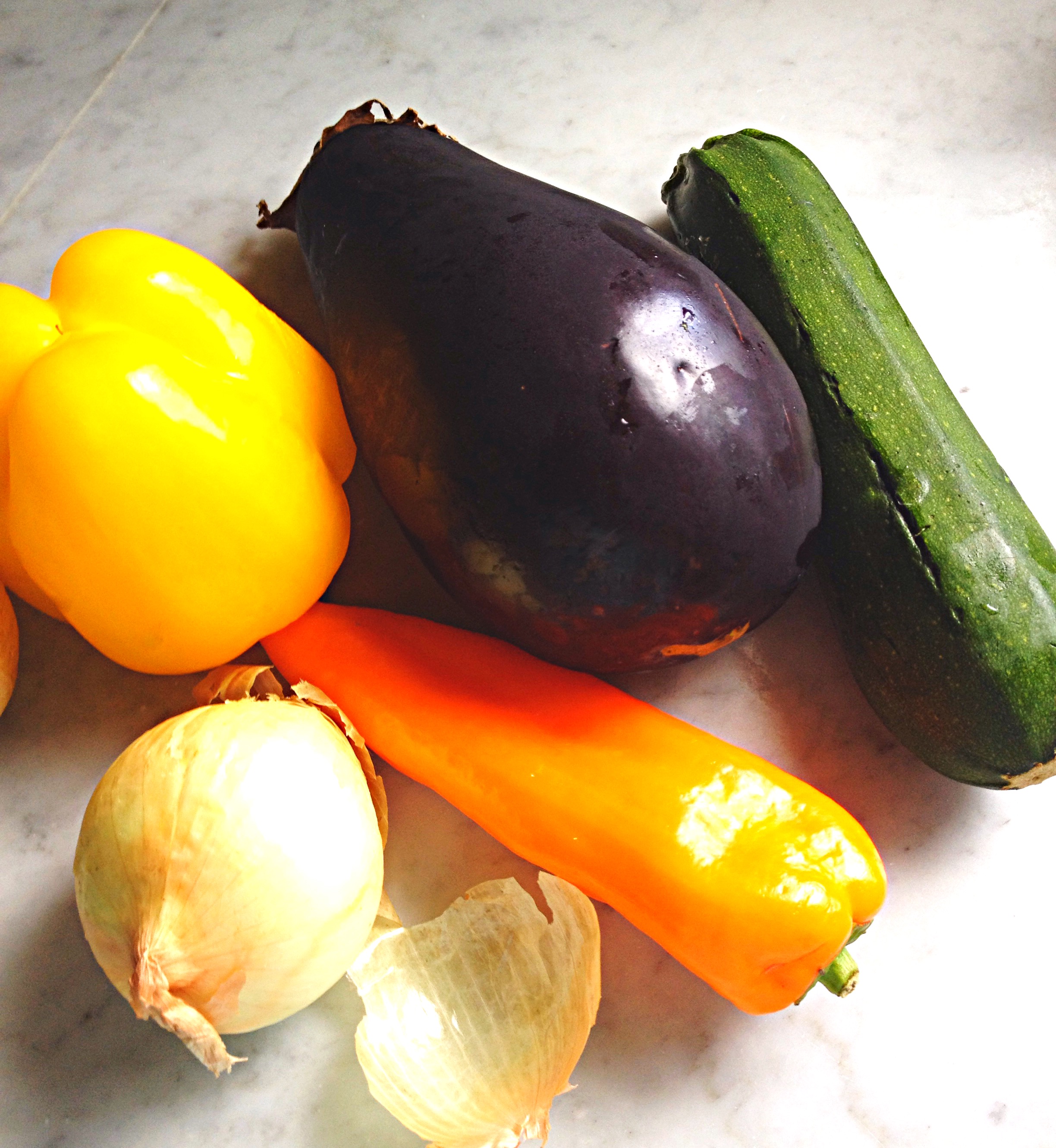 vegetables for ratatouille