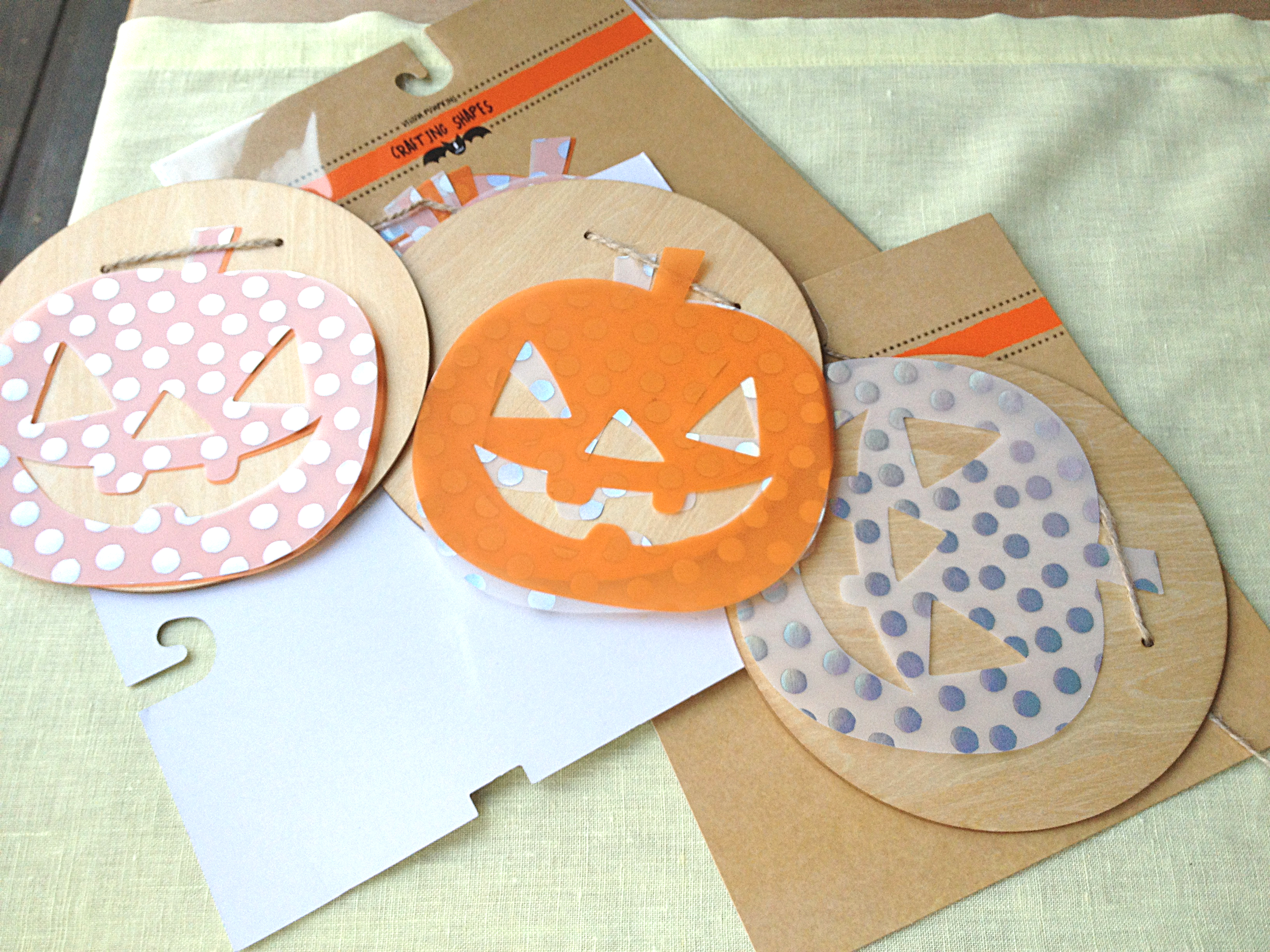 layering the vellum pumpkins