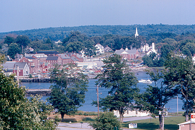 Damariscotta viewed from a hilltop outside of town.