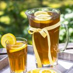 iced tea pitcher and glass