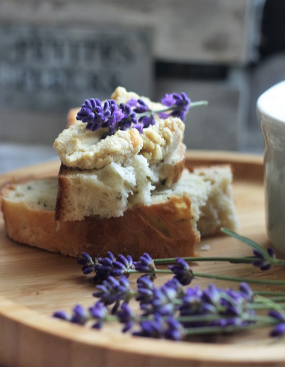 Lavender is used in tea breads