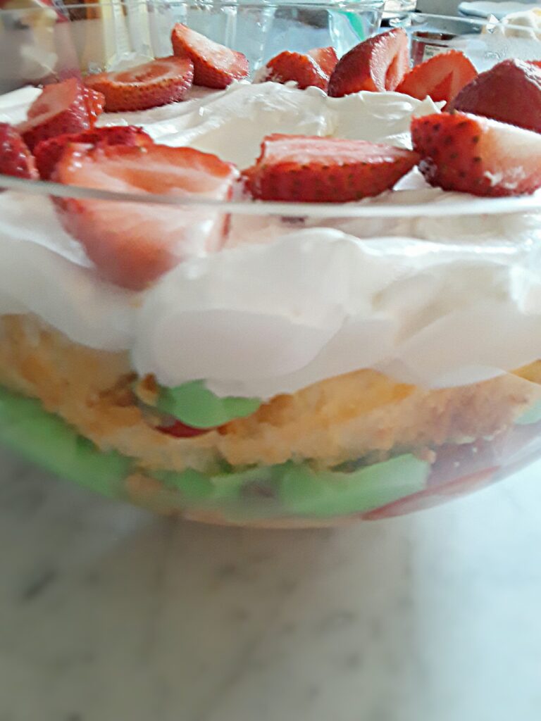 Dessert layered in a slope-sided serving bowl isn't as tasty as one made in a real trifle bowl.