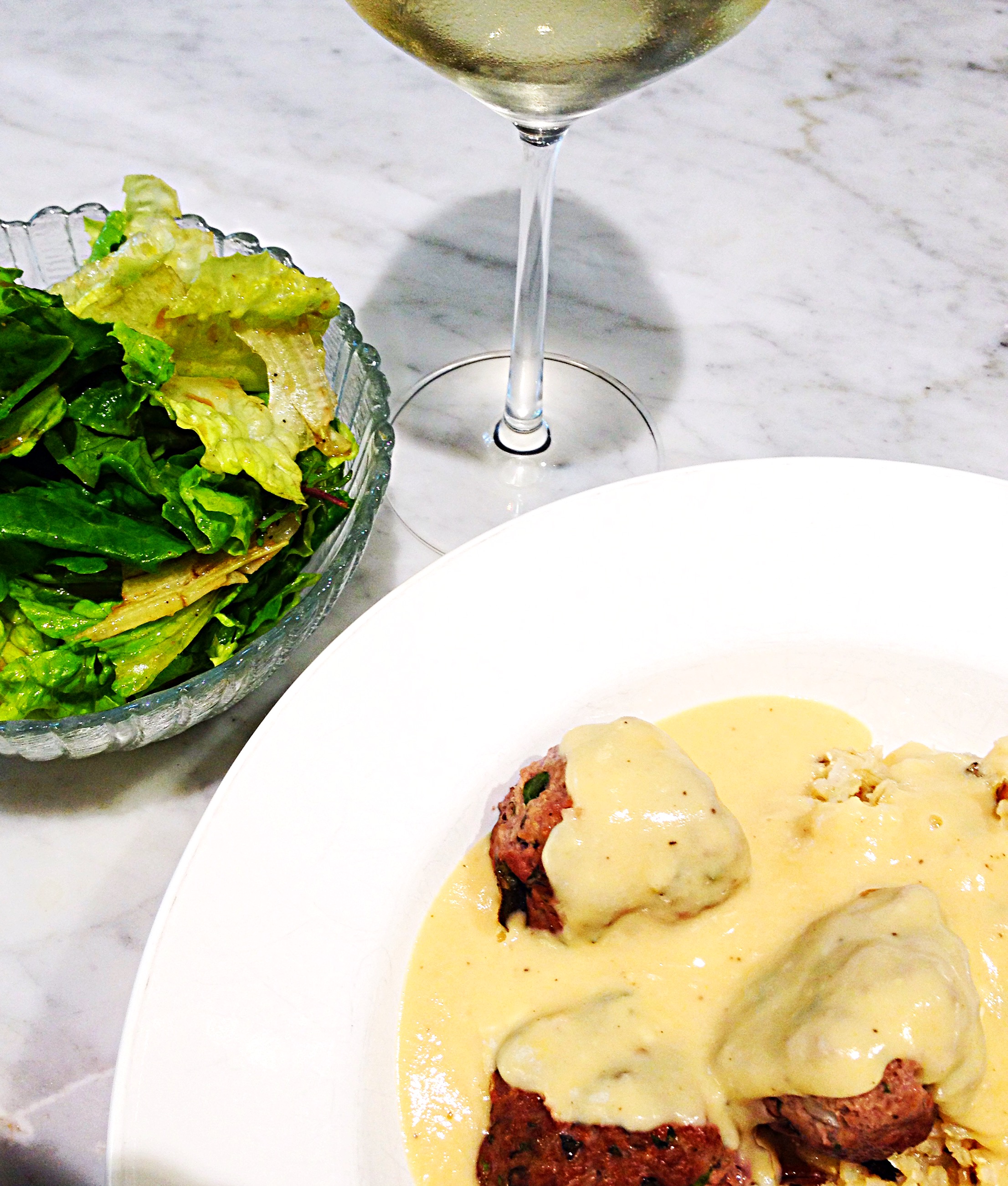Keftedes (Greek Meatballs) with Avgolemono Sauce