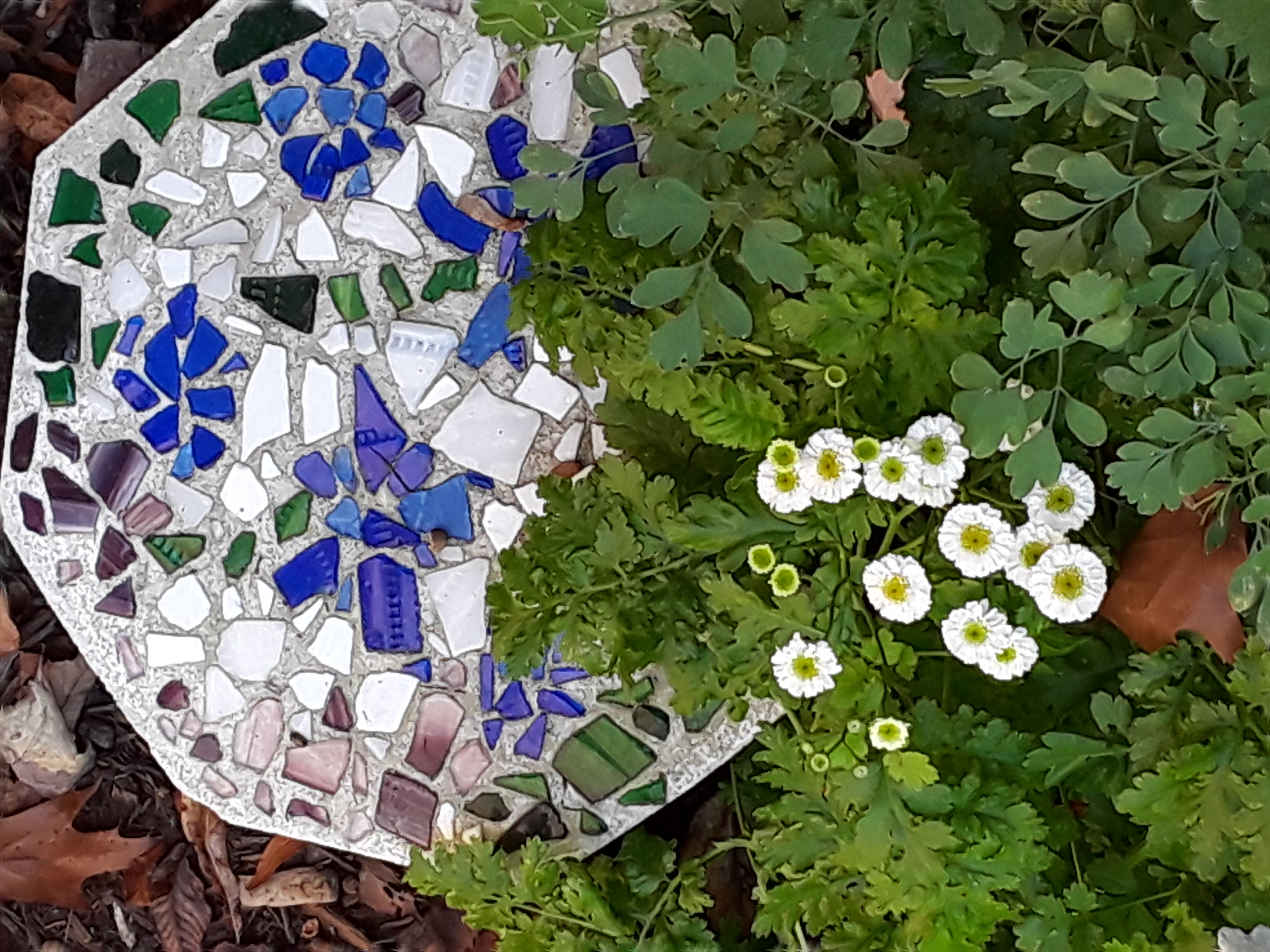 garden stepstone mosaic